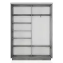 Шкаф-купе Мебельная компания е1 45EED_140_BT 220x140х45 см 7 полок лдсп цвет бетон