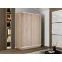 Шкаф-купе Мебельная компания е1 45WEET_180240_S 240x180х45 см 9 полок лдсп цвет сонома