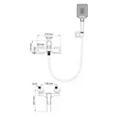 Смеситель для ванны Wonzon & woghand WW-88037072-CR цвет хром