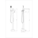 Смеситель для ванны Wonzon & woghand WW-88649901-CR цвет хром