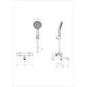 Смеситель для ванны Wonzon & woghand WW-B2065-A1-CR цвет хром