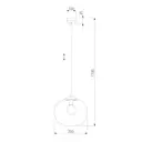 Светильник подвесной Tk lighting Vibe A068718 1 лампа 2 м² цвет черный/дымчатый