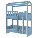 Кровать Кариви Сказочный Домик 163.20x222.60x98.40 см ЛДСП цвет голубой