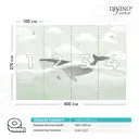 Фотообои флизелиновые Divino Путешествие кита F-446, 400x270 см