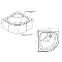 Душевой поддон Am.pm Gem Deep W90T-401A090W 90х90 с сифоном цвет белый