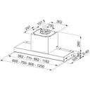 Встраиваемая вытяжка Franke FST DRIP-FREE 60 X/2 KL 60 см цвет серый / серебристый