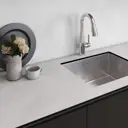 Кухонная столешница Slotex 120x60x1.2 см HPL-пластик цвет белый