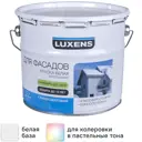 Краска фасадная всесезонная Luxens матовая белая база А 2.7 л