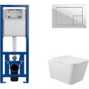 Комплект инсталляция с унитазом Cersanit S-IN-MZ-LINK_PRO64077Q0120 цвет белый