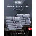 Полотенце Dome Гармоника для ванной 30x50 см серо-голубой