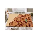 Коврик для ванной комнаты 53-3 90x60см цвет бежевый