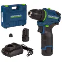 Дрель-шуруповерт аккумуляторная бесщеточная Rockfield RF1002BK, 12 В Li-ion 2x2 Ач