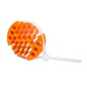 Кабельная гребенка Filum FL-CM-5-30-OR 30 отверстий Cat 5 со съемной/многоразовой кабельной стяжкой оранжевый (кабельный организатор)