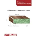 Кухонная столешница Союз 90x60x3.8 см ЛДСП цвет сосна новара
