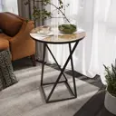 Журнальный столик круглый Трия 48x48x62 см разноцветный