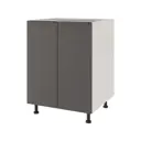 Кухонный модуль напольный Beneli COLOR Черный графит/Белый 60х57.6х82 см 1шт.