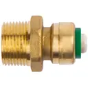 Муфта комбинированная Arrowhead 3/4"x16 мм НР-push латунь 454113