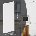 Фасад кухонного шкафа Ньюпорт 32.9x76.5 см KONSENSA МДФ цвет белый