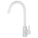 Смеситель для кухни Wonzon & woghand поворотный излив 26 см цвет белый