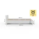 Кровать Мафтин Монблан Kids 80x200x70 см лдсп цвет белый