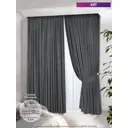 Комплект штор на шторной ленте блэкаут Colore Caldo 6054/Графит, 300x500 см