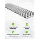 Конвектор внутрипольный Techno Usual 1200x350x105 мм медь серый
