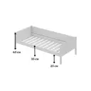 Кровать Solarius tahta-obiv-rs9-90-190plat Тахта односпальная Классика 100 x 63 x 200 см двп цвет коричневый/платиновый