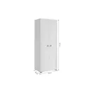 Шкаф распашной Mebelson 80x210x50 см 2 двери ЛДСП цвет белый матовый/белое дерево