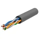 Кабель витая пара ITK U/UTP cat 5 CCA 4 пары PVC цвет серый