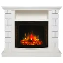 Каминокомплект Realflame Edwords 25.5 WT-P581 с очагом Evrica 25.5 750Вт молочный