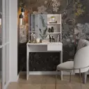 Туалетный стол Трия 75x140x40 см цвет белый ясень