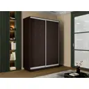 Шкаф-купе Мебельная компания е1 1EED_160_V 220x160х60 см ЛДСП 7 полок цвет венге