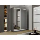 Шкаф-купе Мебельная компания е1 240x120х45 см 7 полки лдсп цвет серый диамант