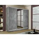 Шкаф-купе Мебельная компания е1 45EMT1_180240_BT 240x180х45 см 9 полок лдсп цвет бетон