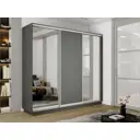 Шкаф-купе Мебельная компания е1 EMT2_210240_DM 240x210х60 см 9 полок лдсп цвет серый диамант