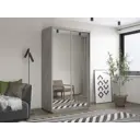 Шкаф-купе Мебельная компания е1 HEX_BT 220x120х60 см ЛДСП 3 полок цвет бетон