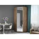 Шкаф-купе Мебельная компания е1 UWE_KT 220x90х90 см 7 полок лдсп цвет крафт табачный