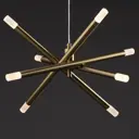 Светильник подвесной светодиодный Freya Wands Fr6130pl-l24b 10 м² теплый белый (желтый) свет цвет латунь