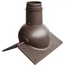 Элемент коньковый Krovent Pipe-Cone коричневый