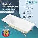 Ванна акриловая Doccia Roma 170x70 в комплекте с каркасом