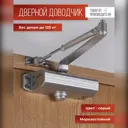 Доводчик дверной Vettore C 120 S 20442 серый