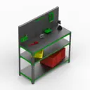 Стол-верстак Metalex SVPIIPRIA951550 950х1500х500 мм, максимальная нагрузка 260 кг
