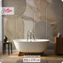 Фотообои флизелиновые Bartonwall 300x270 см 3d Абстракция Мрамор M12003