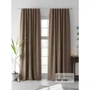 Комплект штор на ленте At Home Белисси 150x260 см блэкаут цвет черный AA526048