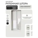 Рулонная штора блэкаут Унистайл LKRBLBEL030175, 30x175 см, цвет белый