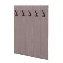 Вешалка настенная 5 крючков 100x120x9.7 см цвет пыльно-брусничный