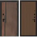 Входная дверь Лабиринт Кармина правый 205x96см цвет орех американский с патиной/дуб кантри темный с панелью П29