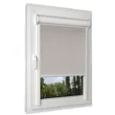 Рулонная штора блэкаут Унистайл RKRBLLBE125200 125x200 см, цвет бежевый