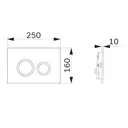 Панель смыва для инсталляции Am.pm ErgoFit черный матовый