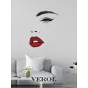 Интерьерная наклейка Verol Н0267-Ч 25x65 см Глаза и губы
